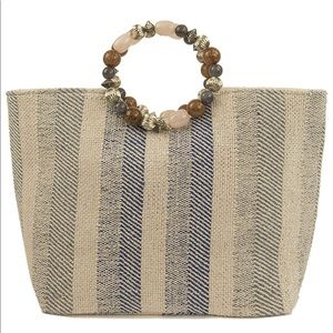 Nanette Lepore LORAN beads handle satchel NWT